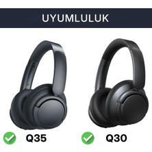 Anker Soundcore Life için Q30 Q30bt ve Q35 ile Uyumlu Suni Deri Kulaklık Pedi Hafızalı Yüksek Kaliteli Materyal Kulaklık Süngeri