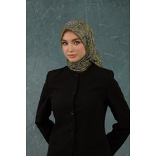 Moda Mevsimi Ipekhan Soft Pamuk Etro Desen Eşarp 1224-13 Oliv