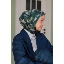 Moda Mevsimi Ipekhan Holiday Collection Soft Pamuk Eşarp 1229-12 Lacivert Yeşil