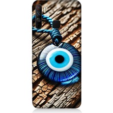 Infinix 5s Lite Uyumlu Nazarlıkta Ahşap Koruma Gücü  Desenli Silikon Kılıf