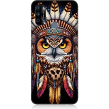 Infinix Hot 9 Uyumlu Kabile Baykuşunun Bilgeliği  Desenli Silikon Kılıf