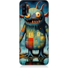 Infinix Hot 9 Uyumlu Tuhaf Canavar Gülümsemesi  Desenli Silikon Kılıf