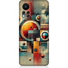 Infinix Hot 11S Uyumlu Geometrik Soyut Renk Dengesi  Desenli Silikon Kılıf