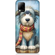 Infinix Hot 10T Uyumlu Atkılı Sevimli Yavru Köpek  Desenli Silikon Kılıf