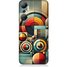 Infinix Hot 20 Uyumlu Soyut Geometrik Renk Dalgası  Desenli Silikon Kılıf