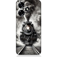 Infinix Hot 30 Uyumlu Buharlı Trenin Güç Yolu  Desenli Silikon Kılıf