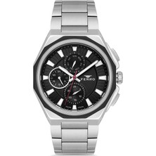 Ferro FM11590AWT-J2 Quartz Çelik Gri Siyah Kadran 44 mm Erkek Kol Saati