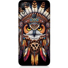 Infinix Hot 10 Play Uyumlu Kabile Baykuşunun Bilgeliği  Desenli Silikon Kılıf