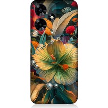 Infinix Hot 30 Uyumlu Çiçekler Arasında Yaşam  Desenli Silikon Kılıf