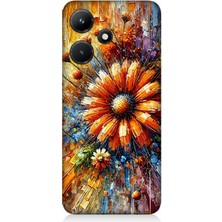 Infinix Hot 30I Uyumlu Çiçek Dalgasında Sarı Güzellik  Desenli Silikon Kılıf