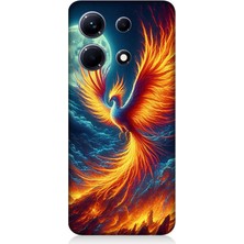 Infinix Note 30 Uyumlu Ateşle Dans Eden Anka  Desenli Silikon Kılıf