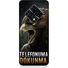 Infinix Zero 8 Uyumlu Bakışlarda Kartalın Sertliği  Desenli Silikon Kılıf