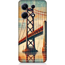 Infinix Note 30 Uyumlu Köprü Üzerinde Günbatımı  Desenli Silikon Kılıf