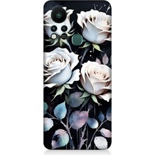 Infinix Hot 11S Uyumlu Beyaz Güller Sessizliği  Desenli Silikon Kılıf