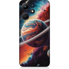 Infinix Hot 30I Uyumlu Gezegenler Arasında Renkler  Desenli Silikon Kılıf