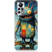 Infinix Note 11 Pro Uyumlu Tuhaf Canavar Gülümsemesi  Desenli Silikon Kılıf