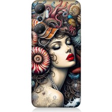 Infinix Hot 20 Uyumlu Karmaşık Ruhlu Kadın  Desenli Silikon Kılıf