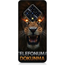 Infinix Zero 8 Uyumlu Aslanın Son Uyarısı Dokunma  Desenli Silikon Kılıf