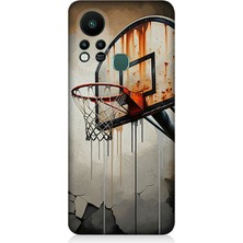Infinix Hot 11S Uyumlu Terkedilmiş Pota Üzerinde Gölge  Desenli Silikon Kılıf