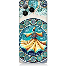 Omix X7 Uyumlu Çini Motifli Semazen Figürü  Desenli Silikon Kılıf