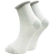 Simli Taş Renkli Fitilli Lastiksiz Kadın Çorap