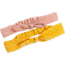 Hellobaby Puantiye Desen 2li Fiyonk Kız Saç Bandı Kız Bebek
