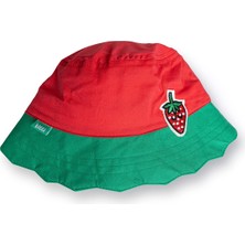 Kitti Çilek Bucket Kız Şapka Kız Bebek