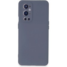 Newface One Plus 9 Pro Kılıf Nano Içi Kadife Silikon - Gri Drstr
