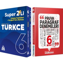Örnek Akademi 6.sınıf Türkçe Süper Ikili ve Pruva Akademi Paragraf Deneme Seti 3 Kitap