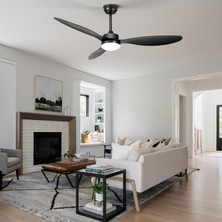 40 Watt, 3 Işık Modlu, 6 Kademeli, Kumandalı, Çok Şık ve Kaliteli Tavan Vantilatörü Ledli Vantilatör