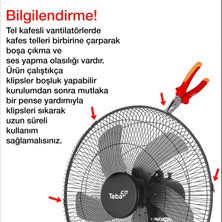 Teba 18 Inch Uzaktan Kumandalı / Zaman Ayarlı Ayaklı Vantilatör