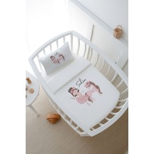 Tuğba Kuğu Pike Takımı - For Baby - Pembe Tütülü Balerin ve Unicorn