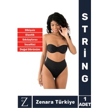 Gündelik Iz Göstermez Kaymaz 2 Beden Incelten Sıkılaştıran Toparlayan Çok Şık Dikişsiz String Korse