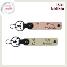 Milli Temayı Sevenler Için Özel Hediye – Türk Yazısı Anahtarlık Seti, Yavru Ağzı-S Kahve