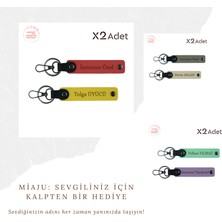 Sevgiliye Cumhuriyet Ruhu Taşıyan Hediye – Üç Ayyıldız Temalı Anahtarlık Seti, Koyu Kahve-Sarı