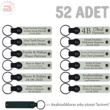 Sinema ve Televizyon Bölümü Öğrencilerine, Isim Yazılı Anahtarlık 52'li Set, Beyaz & Lacivert