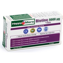 Happymore Biotin ve Çinko Içeren 30 Tablet Takviye Edici Gıda