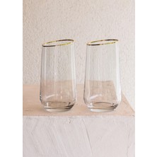 Gina Meşrubat Bardak Gold Detay 6 Lı