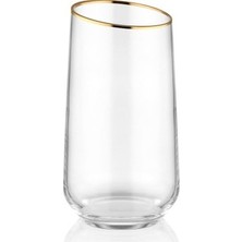 Gina Meşrubat Bardak Gold Detay 6 Lı