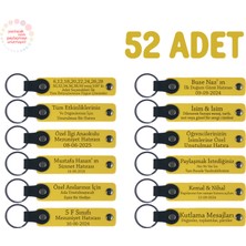 Miaju Sarı, Fotoğrafçılık Kursu Eğitmeninden Katılımcılarına 52’li Set, Kişiye Özel Yazılı Deri Anahtarlık