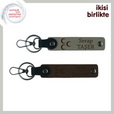 Miaju Milli Sporcuya Anlamlı Destek Hediyesi – Üç Hilal Kişisel Anahtarlık Set, Kül Gri-Kahve