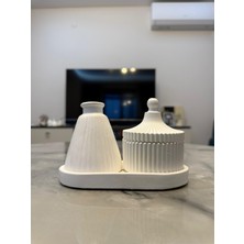 Taş Tozu Vazo Dekoratif Set