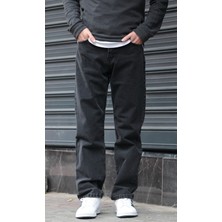 Erkek Baggy Bol Kesim Pantolon Yıkamalı Şık ve Modern