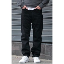 Erkek Baggy Bol Kesim Pantolon Yıkamalı Şık ve Modern