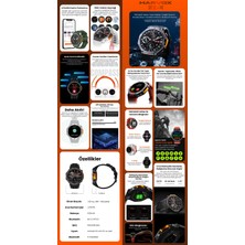 Rabbit Store Huawei P20 Pro Uyumlu Su Geçirmez Akıllı Saat Uzun Sarj Süresi
