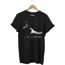 Widi Avcılık Widi Hunting Fermalı English Setter Çulluk Baskılı %100 Pamuk Regular Fit T-Shirt