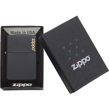Zippo Çakmak Mat Siyah  Kutu Benzin Taş Set DU10SYSR