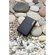 Zippo Çakmak Mat Siyah  Kutu Benzin Taş Set DU10SYSR