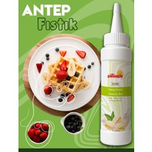 Güllüoğlu Antep Fıstıklı Sos - Waffle& Krep& Pankek& Tatlı& Dondurma& Kruvasan& San Sebastian Sos - 300 Gr / 225 ml