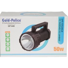 Tarez GP-640 Şarjlı El Feneri Projektör 50 Watt Uzun Menzilli El Feneri